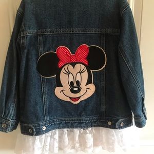 Jean jacket with Disney- Minnie embellishments